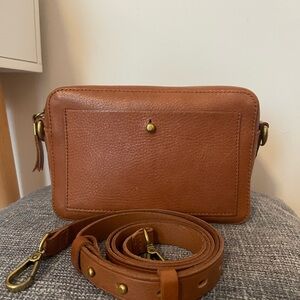 Madewell Brown Leather Crossbody Bag